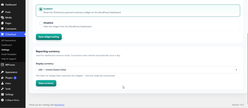 Thenameda Form Payments with 2Checkout for WPForms Pro screenshot 10