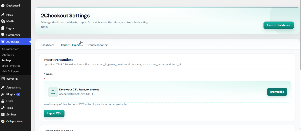 Thenameda Form Payments with 2Checkout for WPForms Pro screenshot 9