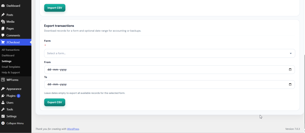 Thenameda Form Payments with 2Checkout for WPForms Pro screenshot 8