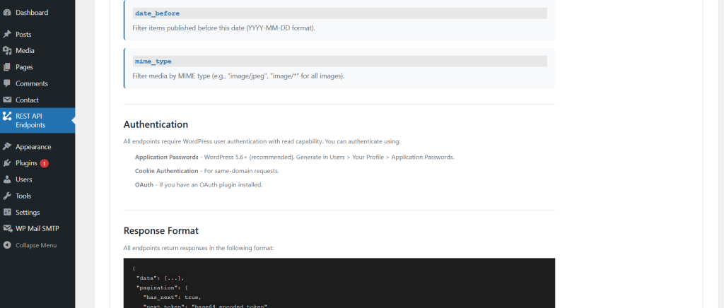 Advanced WP REST API Manager screenshot 1