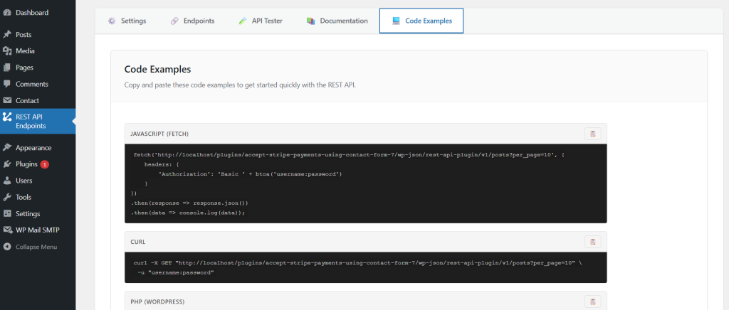 Advanced WP REST API Manager screenshot 11