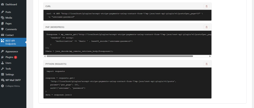 Advanced WP REST API Manager screenshot 12