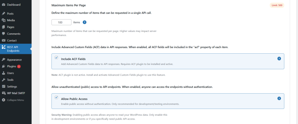 Advanced WP REST API Manager screenshot 14