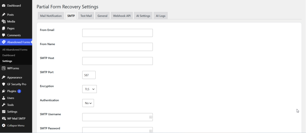 Partial Form Recovery Addon for WPForms screenshot 7