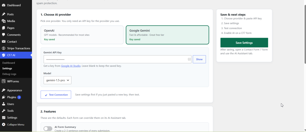 AI Assistant for Contact Form 7 screenshot 9