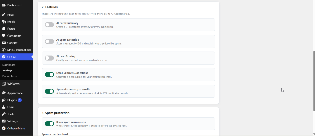 AI Assistant for Contact Form 7 screenshot 8