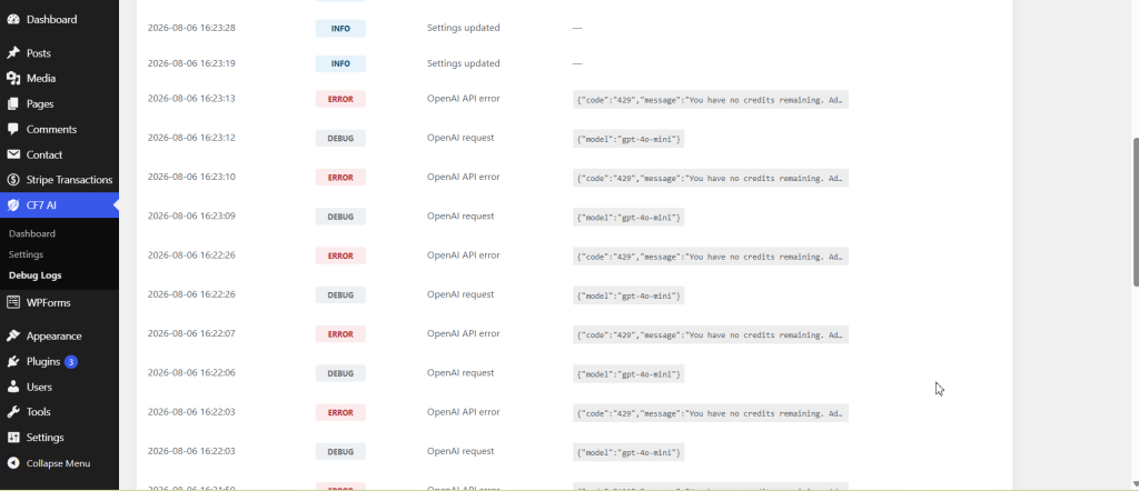 AI Assistant for Contact Form 7 screenshot 2