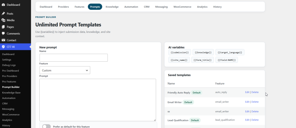 AI Assistant for Contact Form 7 Pro screenshot 4