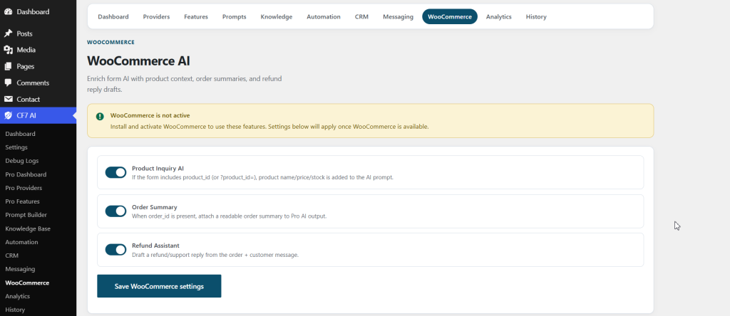 AI Assistant for Contact Form 7 Pro screenshot 9
