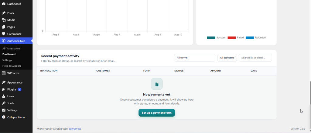 Thenameda Form Payments with Authorize.Net for WPForms Pro screenshot 5