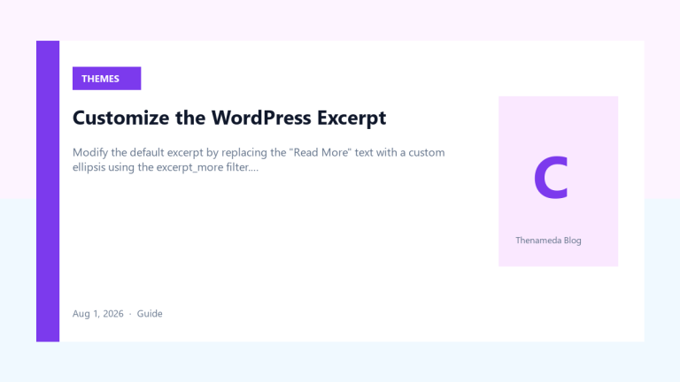 Customize the WordPress Excerpt — Featured