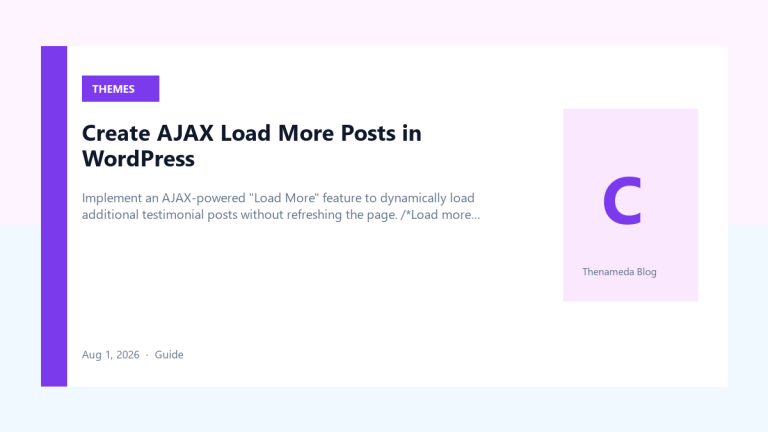 Create AJAX Load More Posts in WordPress — Featured