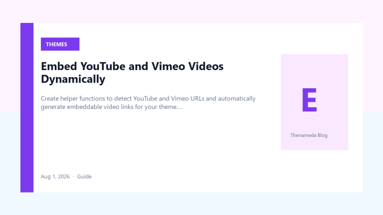 Embed YouTube and Vimeo Videos Dynamically — Featured