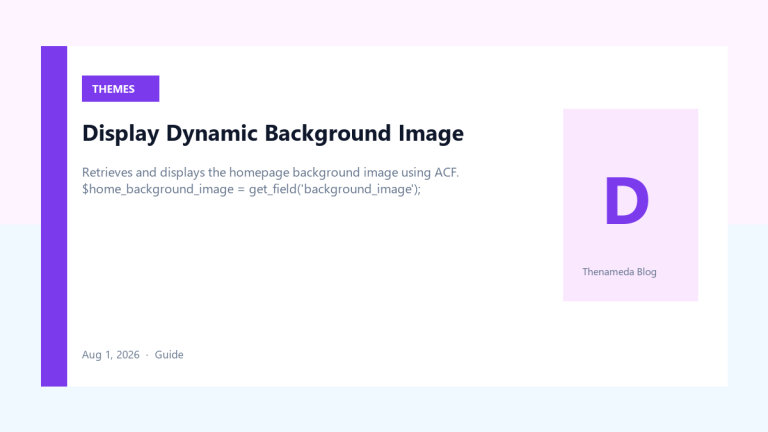 Display Dynamic Background Image