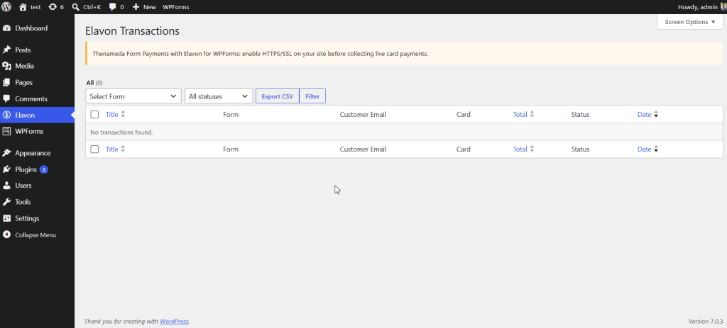 Payments with Elavon for WPForms screenshot 4