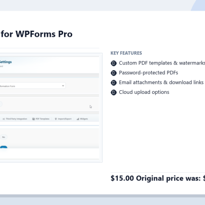 Generate PDF for WPForms Pro