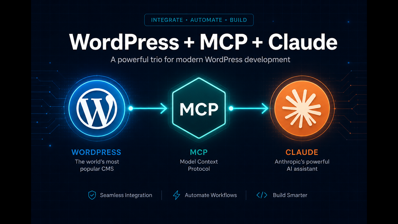 WordPress plus MCP plus Claude connection overview