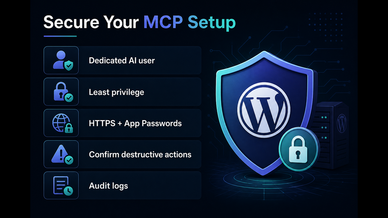 Secure your MCP setup checklist graphic