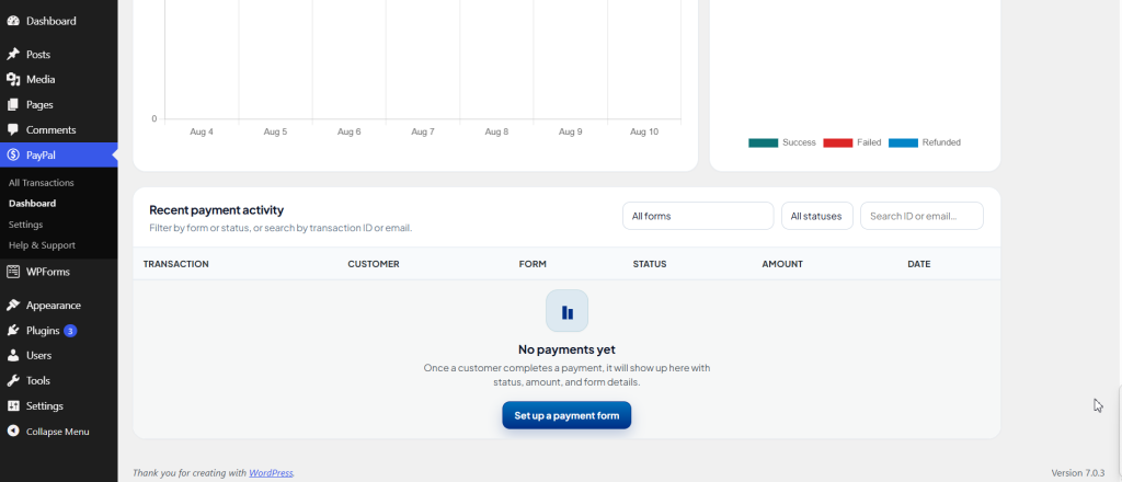 Thenameda Form Payments with PayPal for WPForms Pro screenshot 10