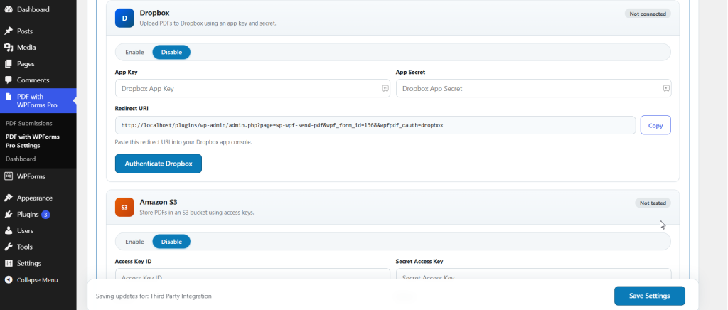 Generate PDF for WPForms Pro screenshot 8