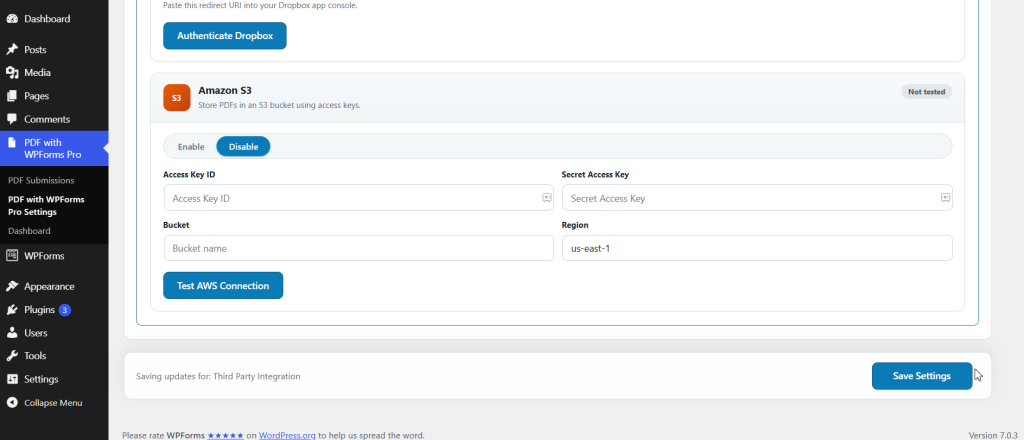 Generate PDF for WPForms Pro screenshot 7