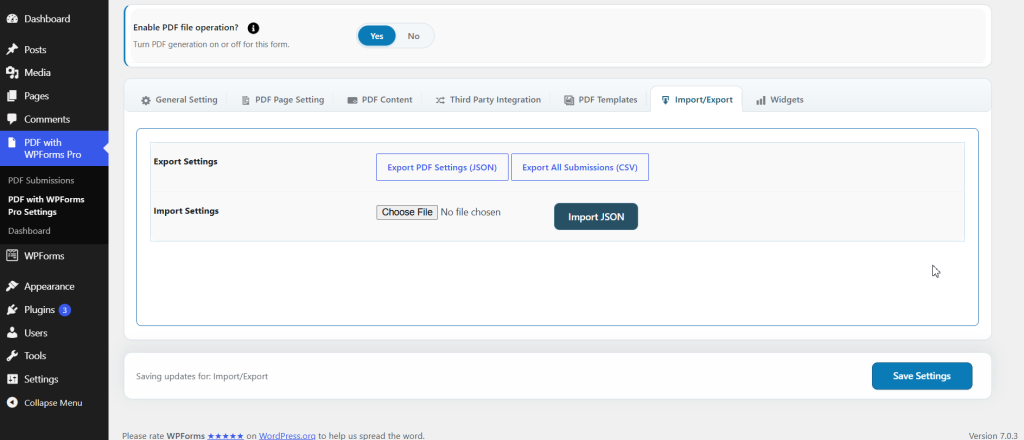 Generate PDF for WPForms Pro screenshot 5