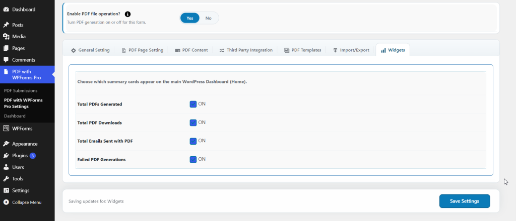Generate PDF for WPForms Pro screenshot 4