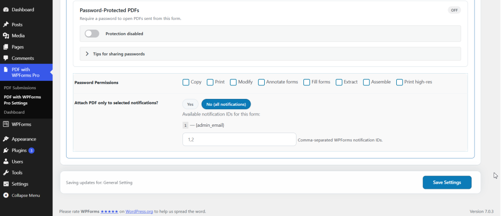 Generate PDF for WPForms Pro screenshot 12