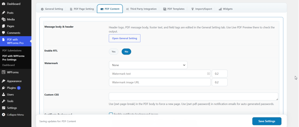 Generate PDF for WPForms Pro screenshot 10