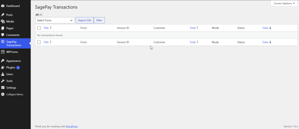 Payments with SagePay for WPForms screenshot 2