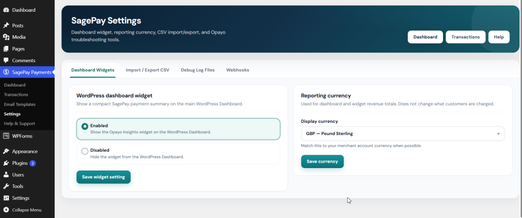 Thenameda Form Payments with SagePay for WPForms Pro screenshot 7