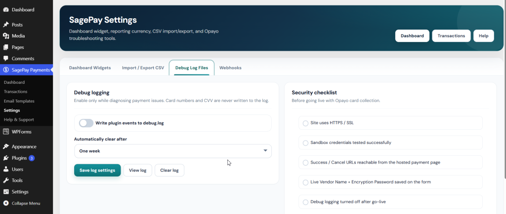 Thenameda Form Payments with SagePay for WPForms Pro screenshot 5