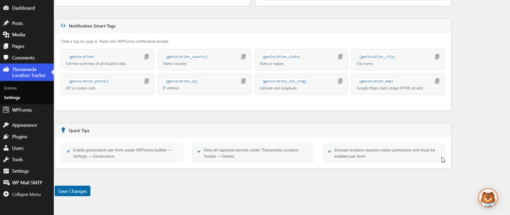 Thenameda Form Location Tracker for WPForms screenshot 5
