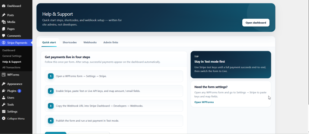 Thenameda Form Payments with Stripe for WPForms Pro screenshot 7