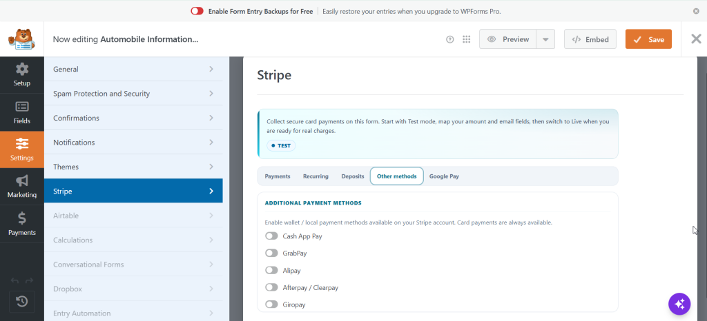 Thenameda Form Payments with Stripe for WPForms Pro screenshot 19