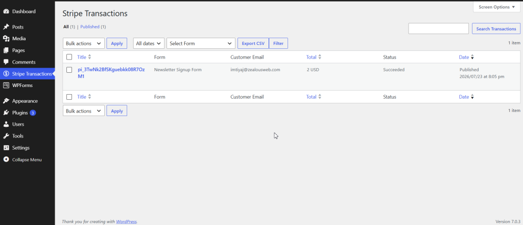 Form Payments with Stripe for WPForms screenshot 3