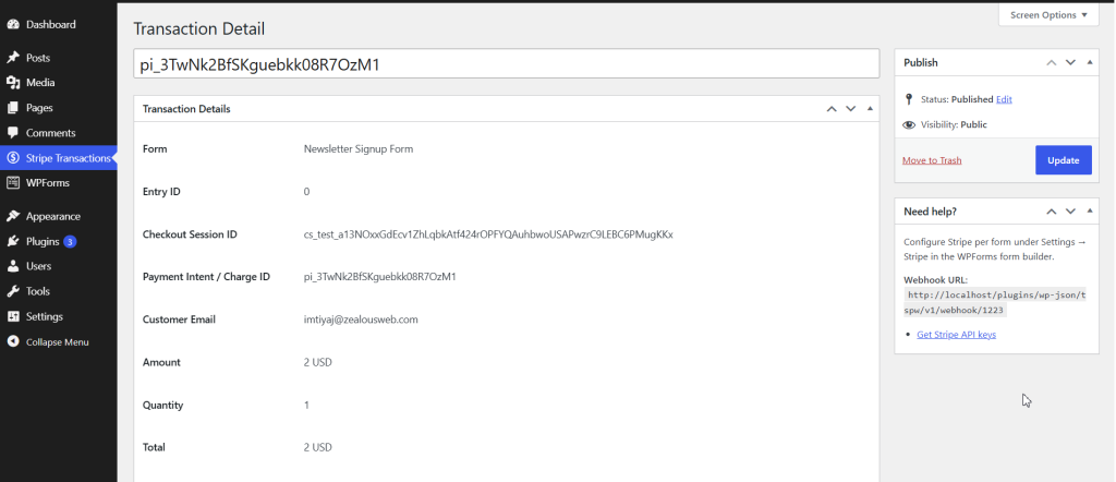 Form Payments with Stripe for WPForms screenshot 2