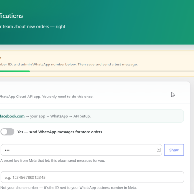 WhatsApp Notifications for WooCommerce